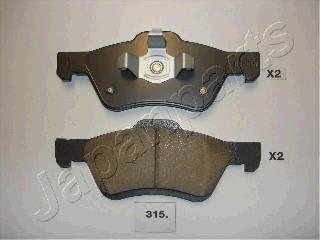 Тормозные колодки, дисковый тормоз.) JAPANPARTS PA315AF