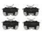 Гальмівні колодки, дискове гальмо (набір) JAPANPARTS PP407AF (фото 1)