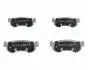Гальмівні колодки, дискове гальмо (набір) JAPANPARTS PPW02AF (фото 1)