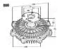 Віскомуфта вентилятора охолодження JAPANPARTS VC500 (фото 3)