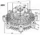 Вискомуфта вентилятора охлаждения JAPANPARTS VCK01 (фото 3)