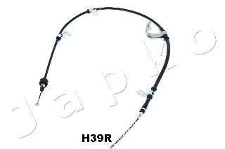 Трос стояночного тормоза правый Hyundai Accent III / KIA Rio II 1.4-1.6 (05-10) JAPKO 131H39R (фото 1)