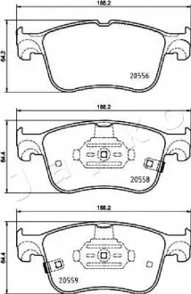 Колодки гальмівні передні Ford Focus IV (18 -) JAPKO 500354