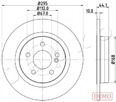 Диск тормозной (задний) MB A-class (W176) /B-class (W246)/GLA-class (X156) 12- (295x10) PRO JAPKO 610503C