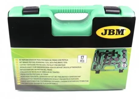 Набор инструментов для утопления тормозных поршней (15 адаптеров)) JBM 52636