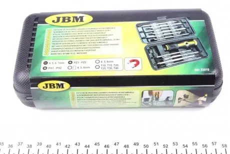 Набір викруток зі змінною рукояткой JBM 53010