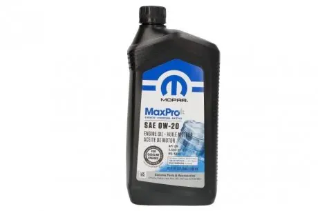 Масло моторное Chrysler Mopar MaxPro+ 0W-20, 0,946л. JEEP/CHRYSLER/DODGE 68523994AA