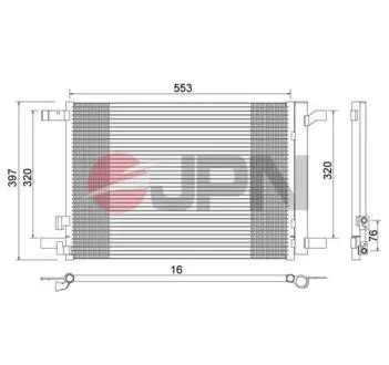 Радиатор кондиционера JPN 60C9079JPN