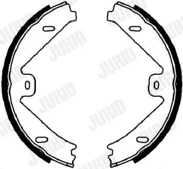 Колодки ручника MB E-class (E212)/B-class (W245) 09- (180x25) Jurid 362632J