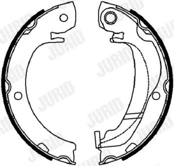 CITROEN щоки гальмівні C1, OPEL Agila, SUZUKI Swift, TOYOTA Yaris Jurid 362636J