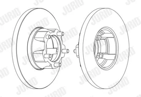 Тормозной диск передний VW LT Jurid 561308JC1