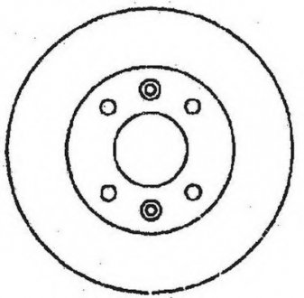 Тормозной диск задний Citroen Saxo, Xsara / Peugeot 106, 206, 306, 309 Jurid 561555JC (фото 1)