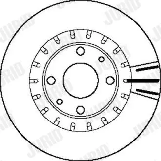 Гальмівний диск Jurid 562121J