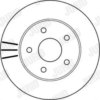 Тормозной диск передний Jeep Cherokee, Grand Cherokee II (1999->) Jurid 562147JC