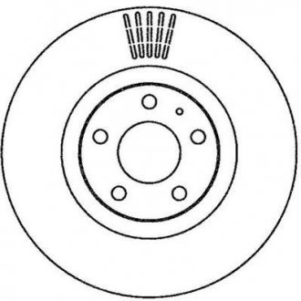 Тормозной диск передний Audi A6, A8 (2003->) Jurid 562265JC (фото 1)