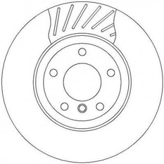 Тормозной диск задний BMW 3-Series (2000->) Jurid 562318JC