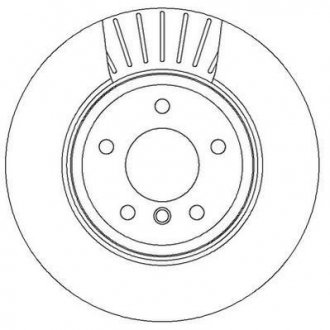 Тормозной диск задний BMW 5 (E60)(E61), 6 (E63)(E64) Jurid 562319JC (фото 1)