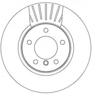 Тормозной диск передний BMW 5-Series Jurid 562320JC (фото 1)