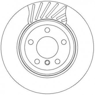 Тормозной диск задний BMW X3 (E83) Jurid 562327JC (фото 1)