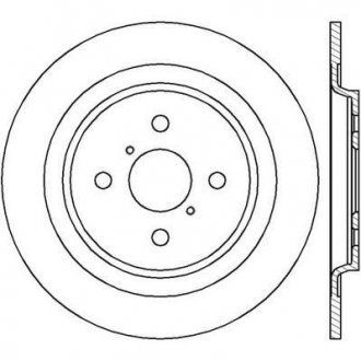 Тормозной диск задний Toyota Yaris (P9) (P13) Jurid 562422JC (фото 1)