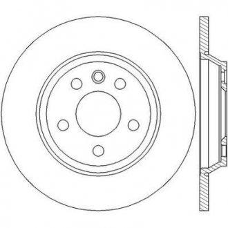 Тормозной диск задний Ford Galaxy I / Seat Alhambra / VW Sharan, Transporter IV Jurid 562448JC (фото 1)