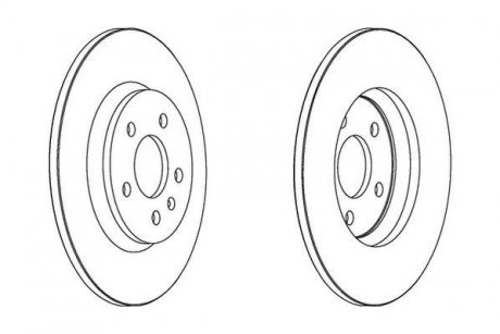 Тормозной диск задний Audi A4, A5, A6, A7, Q5 Jurid 562505JC (фото 1)
