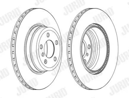 Гальмівний диск задній BMW X5 (E70) / X6 (E71,E72,F16,F86) Jurid 562523JC1