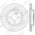 Тормозной диск передний Mini Cooper (R56, R55, R57, R58, R59) Jurid 562570JC (фото 2)