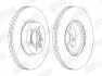 Тормозной диск передний Ford Galaxy / Seat Alhambra / VW Sharan, Transporter IV Jurid 562626JC1 (фото 2)