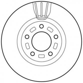 Тормозной диск передний Mazda 3, 5 Jurid 562635JC (фото 1)