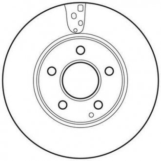 Тормозной диск передний Mercedes C-Class (W204, S204, C204) (2007->) Jurid 562637JC (фото 1)