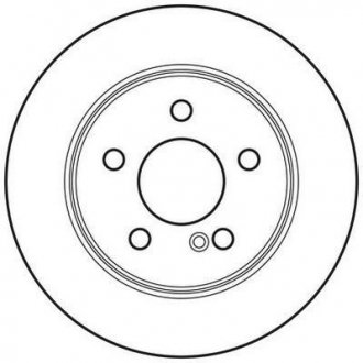Тормозной диск задний Mercedes C-Class Jurid 562664JC (фото 1)