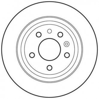 Тормозной диск задний Saab 9-5 Jurid 562682JC (фото 1)