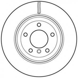 Тормозной диск задний BMW 5-Series (2005->) Jurid 562701JC (фото 1)