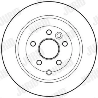 Тормозной диск задний Land Rover Freelander 2 Jurid 562765JC