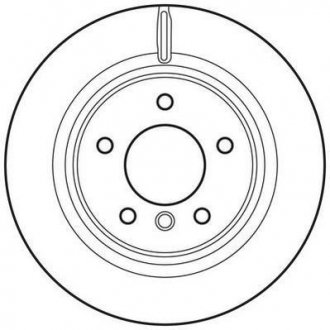 Тормозной диск задний BMW 1 (E88)(E82) Jurid 562786JC