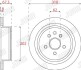 Гальмівний диск задній Lexus GS, IS / Toyota Crown, Mark X (2003->) Jurid 562823JC (фото 2)