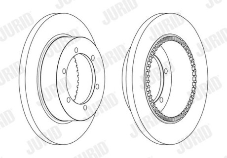 Диск тормозной Jurid 562840JC