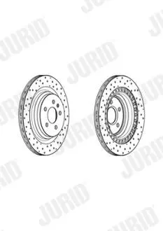Гальмівний диск задній Mercedes M-Class (W166) ML Jurid 562956JC