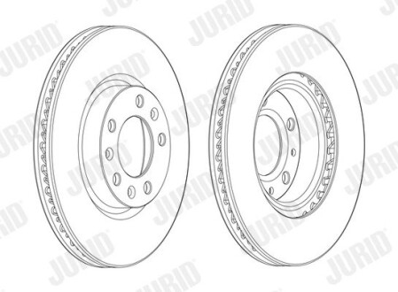 Гальмівний диск Jurid 562992JC