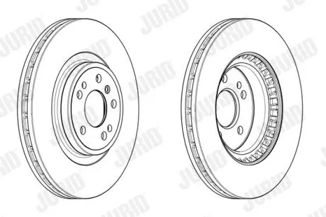 Гальмівний диск передній Mercedes GLE, M-Class, GLE Coupe Jurid 563002JC1