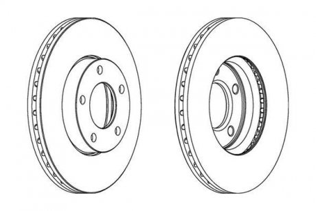 Тормозной диск передний Mazda 3, 5 Jurid 563028JC (фото 1)