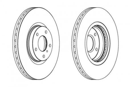 Тормозной диск передний Nissan Murano / Infiniti G, M35, M45 Jurid 563032JC1 (фото 1)