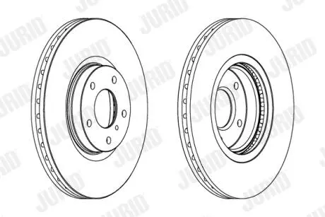 Тормозной диск передний Nissan Murano / Infiniti G, M35, M45 Jurid 563032JC1