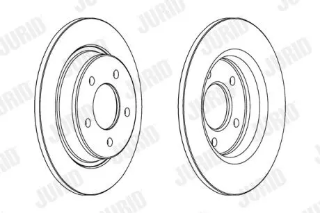 Тормозной диск задний Mazda 3, 5 Jurid 563043JC