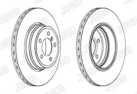 Тормозной диск задний BMW 7 (E65, E66, E67) Jurid 563066JC1