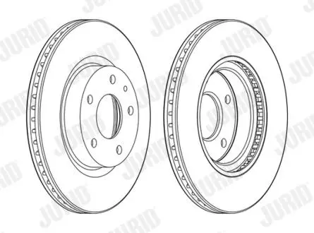 Тормозной диск передний Mazda 3, CX-3 (2013->) Jurid 563119JC