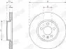 Тормозной диск передний Audi A1 / VW Polo, T-Cross / Seat Ibiza, Arona / Skoda Fabia, Kamiq, Skala Jurid 563228JC (фото 4)