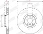 Тормозной диск передний левый BMW X5 (E70, F15, F85), X6 (F16, F86) Jurid 563281JVC1 (фото 3)