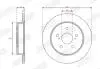Тормозной диск задний Totota C-HR, Camry, RAV 4, Yaris Cross, Corolla Cross / Lexus ES, NX, UX Jurid 563628JC (фото 2)
